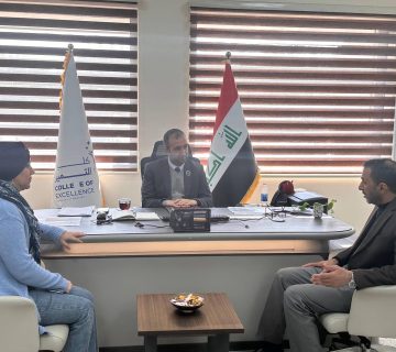 كلية التميز تبحث تعزيز الإرشاد النفسي والتربوي مع مركز البحوث في جامعة بغداد
