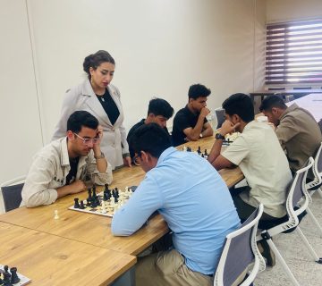 وحدة النشاطات الطلابية تختتم بطولة التميّز الذهني للشطرنج لطلبة كلية التميّز